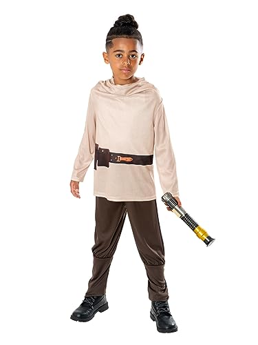 OWK- OBI WAN KENOBI CHILD COSTUME & LIGHTSABER - FANCY DRESS COSTUME (SIZE: 5-6)