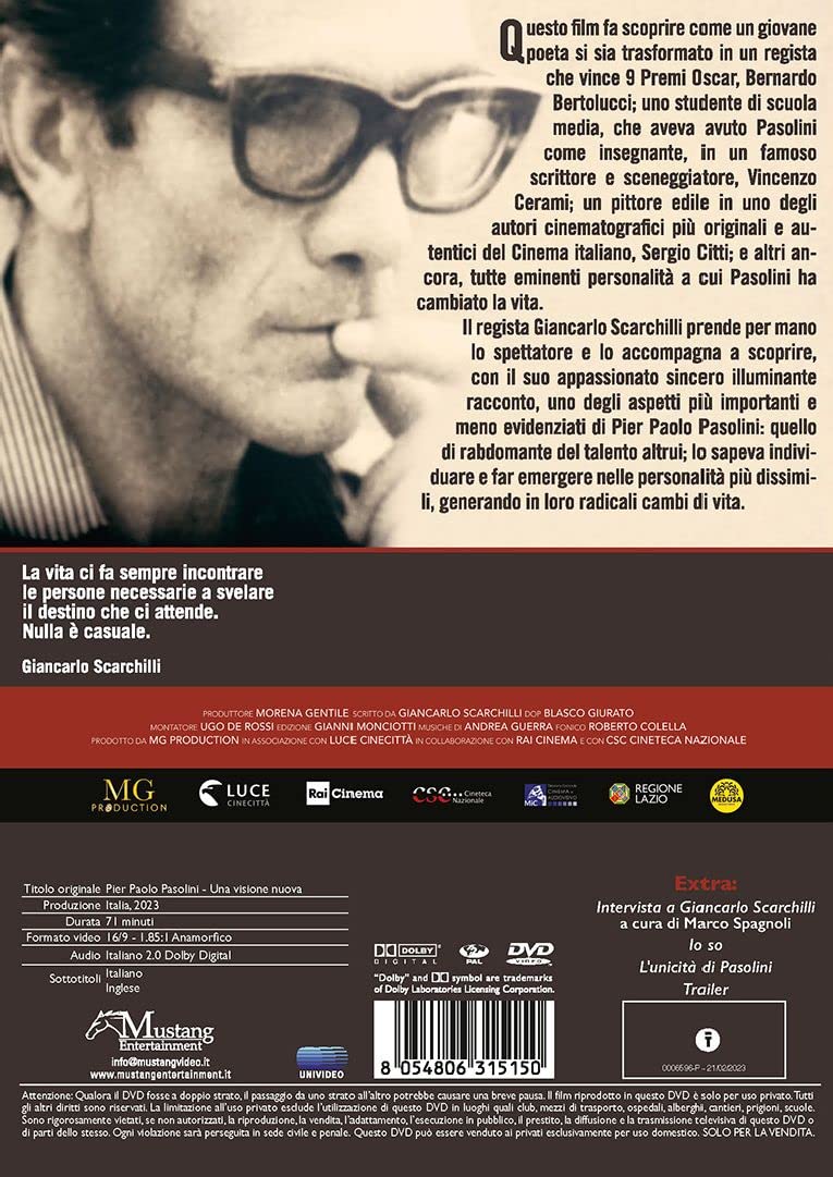 Pier Paolo Pasolini - Una Visione Nuova - (Italian Import)