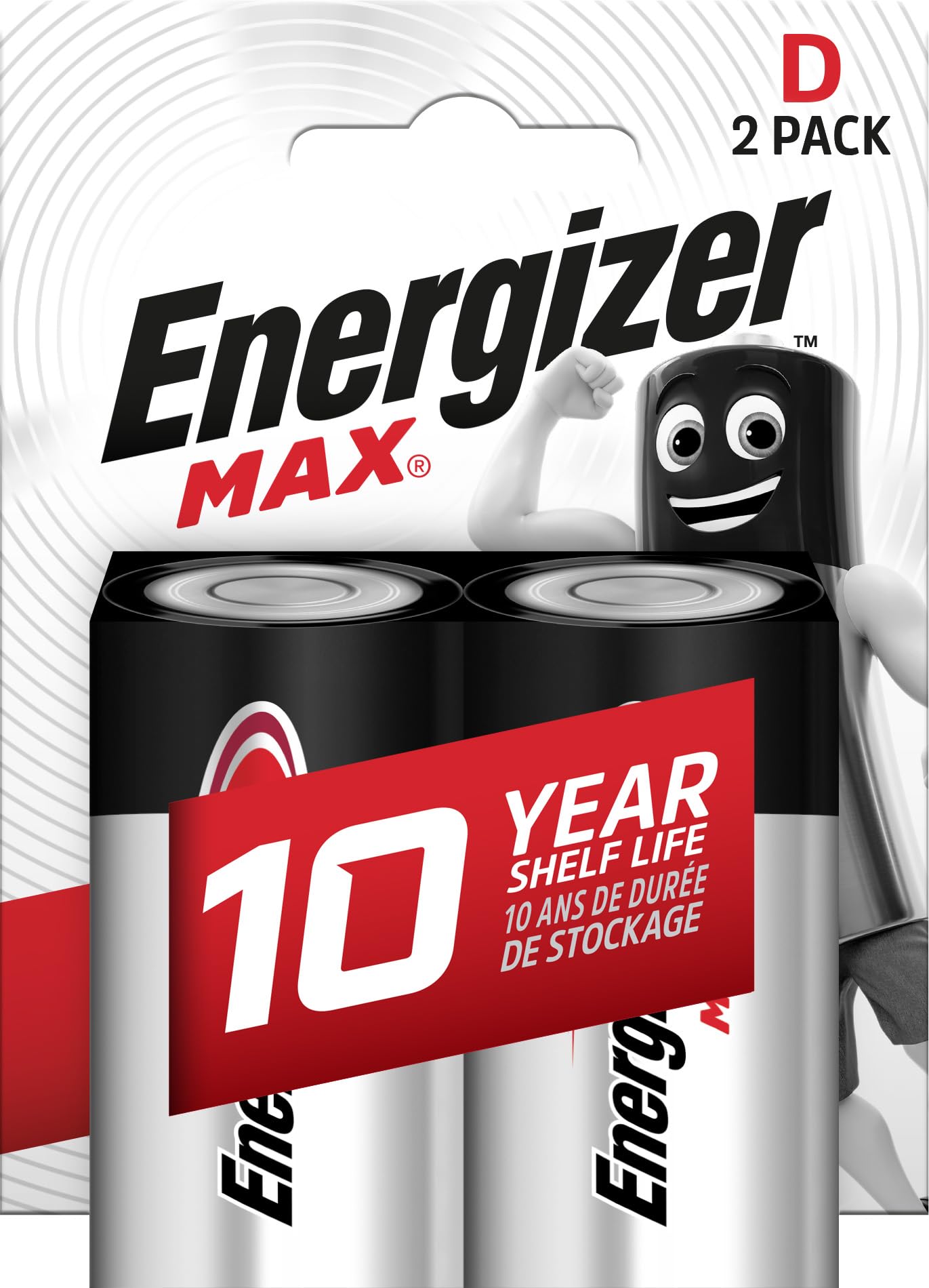 Energizer - Max D/Lr20 2-Pack