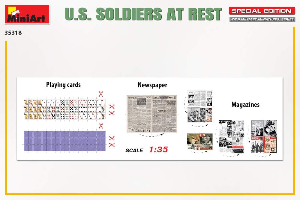 Miniart MIN35318 Military 1:35-US Soldiers at Rest (Sepcial Edition