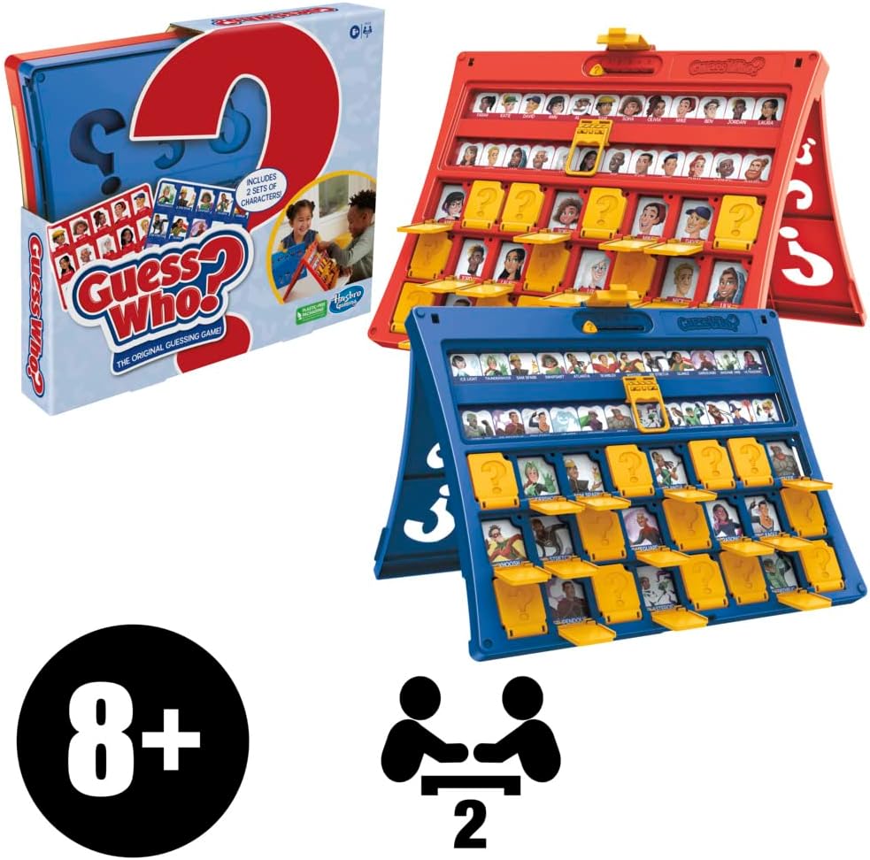 Guess Who? Original Guessing Board Game for Kids, Family Time Games for 2 Players, Gifts for Kids aged 6 and Up