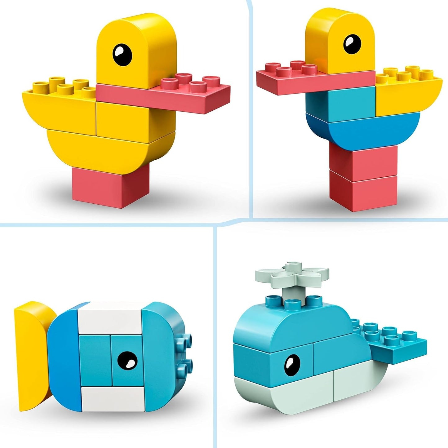LEGO 10909 DUPLO Classic Heart Box, First Bricks Building Toy, Educational Activity and Development Set, Early Learning Toys for Toddlers 1.5-3 Years Old Single