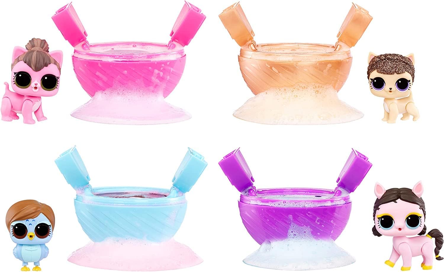 L.O.L. Surprise! Bubble Surprise Pets - RANDOM ASSORTMENT - Collectable Doll, Pet, Surprises, Accessories, Bubble Surprise Unboxing & Bubble Foam Reaction in Warm Water - Great for Kids Ages 4+