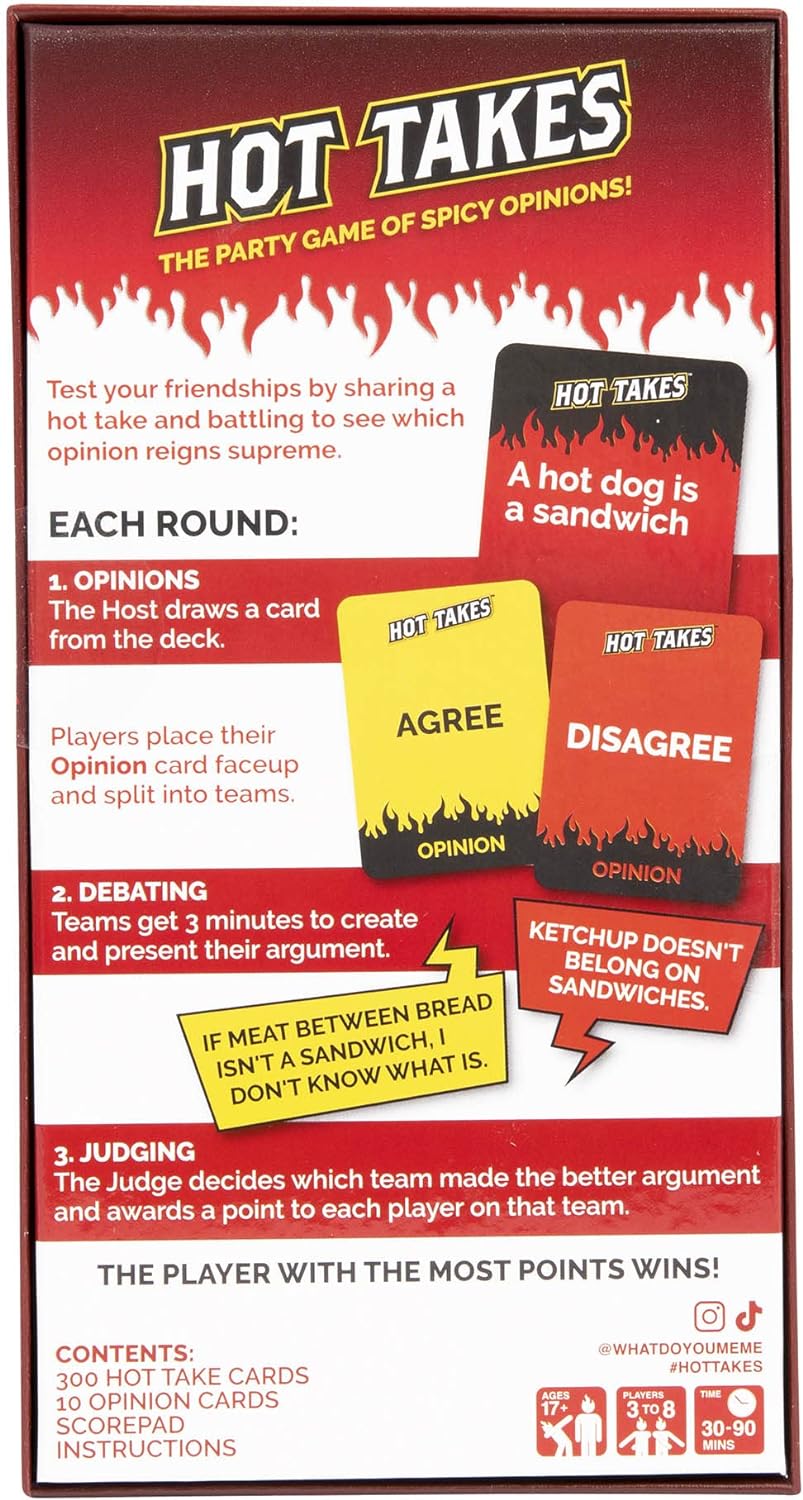 WHAT DO YOU MEME? Hot Takes – The Party Game Full of Spicy Opinions