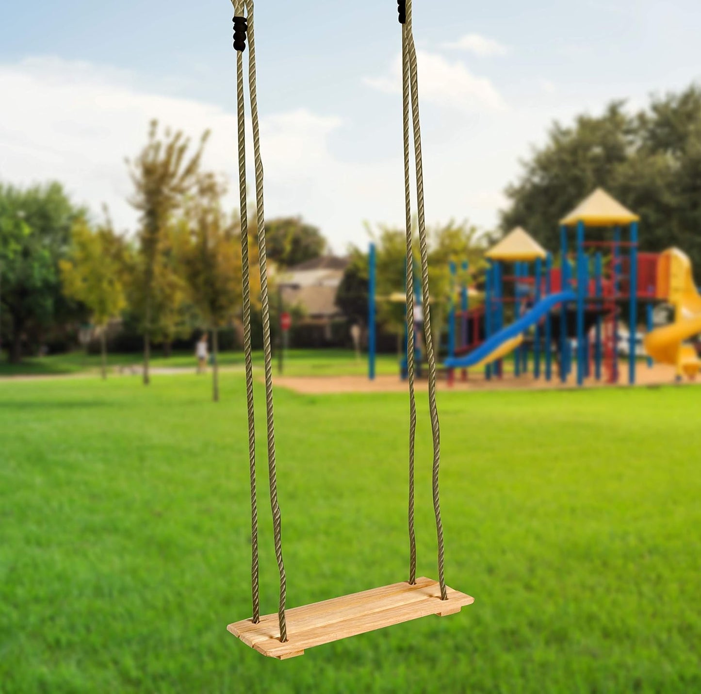 Childrens Wooden Garden Swing Seat