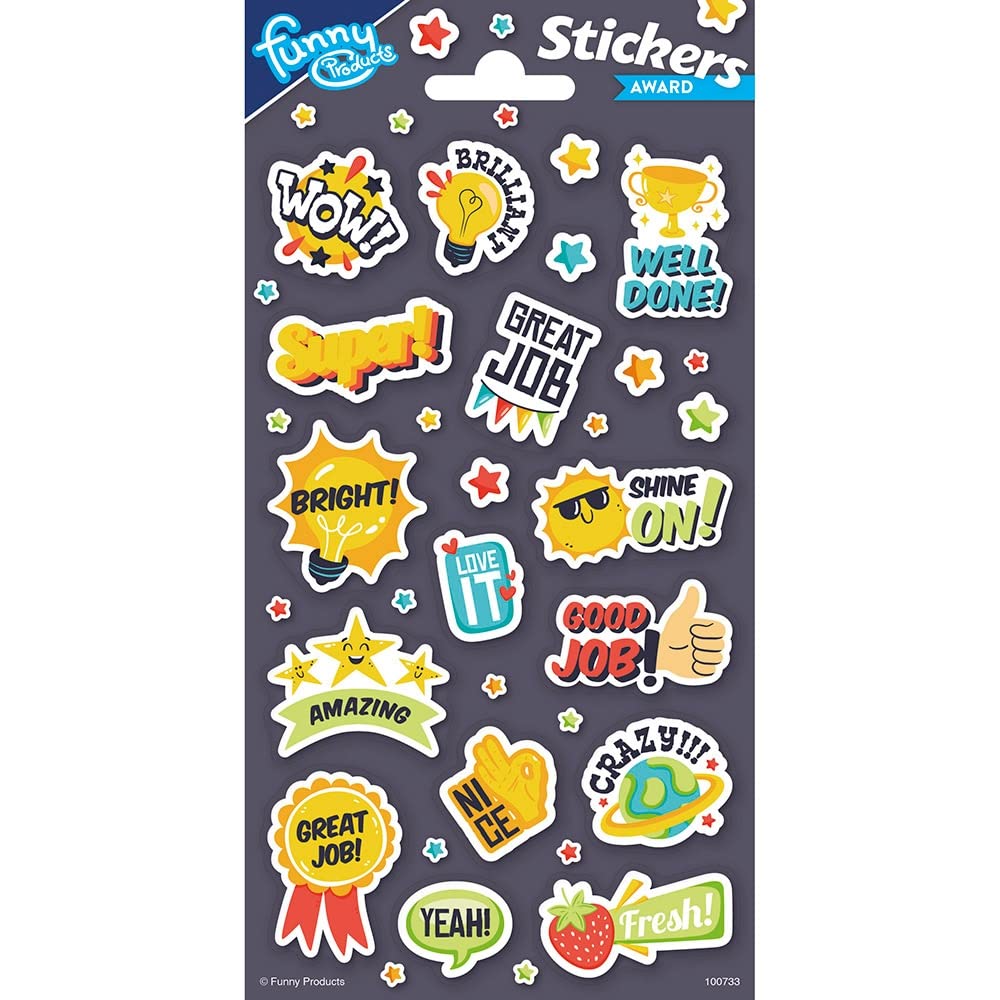 Pack of Stickers prizes and Rewards 10 x 20 cm