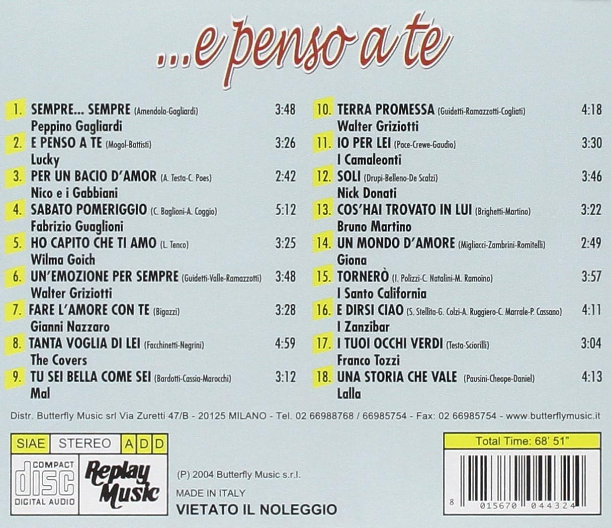 E Penso A Te