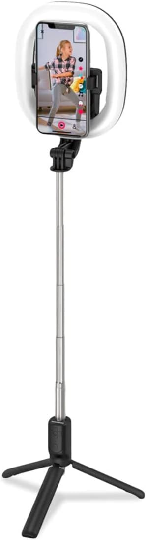 Celly Selfie & Tripod BT Stick with Light Ring 15 cm