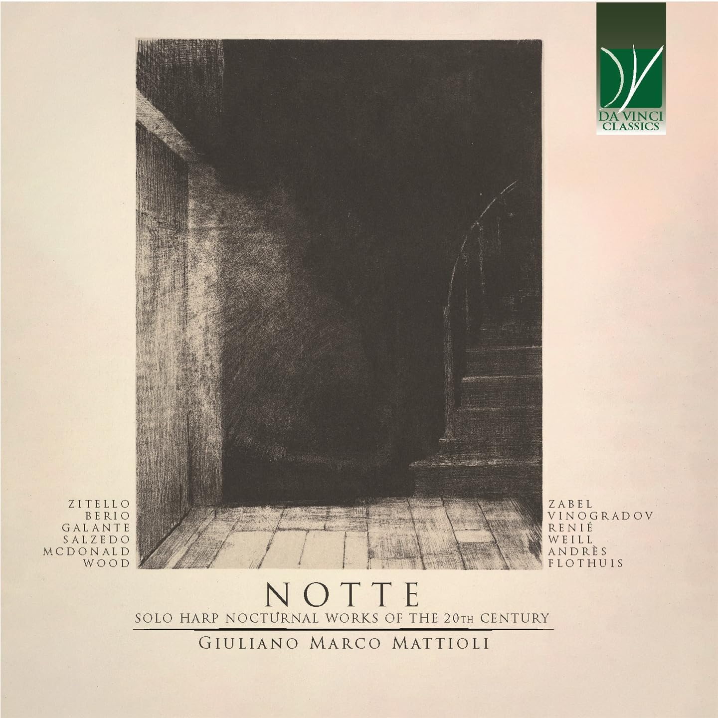 Notte - Solo Harp Nocturnal Works of the 20th Cent