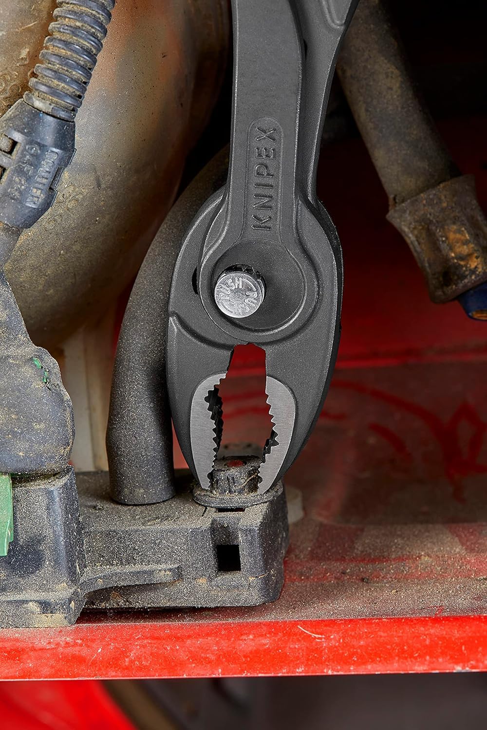 Knipex TwinGrip Slip Joint Pliers black atramentized, with non-slip plastic coating 200 mm 82 01 200
