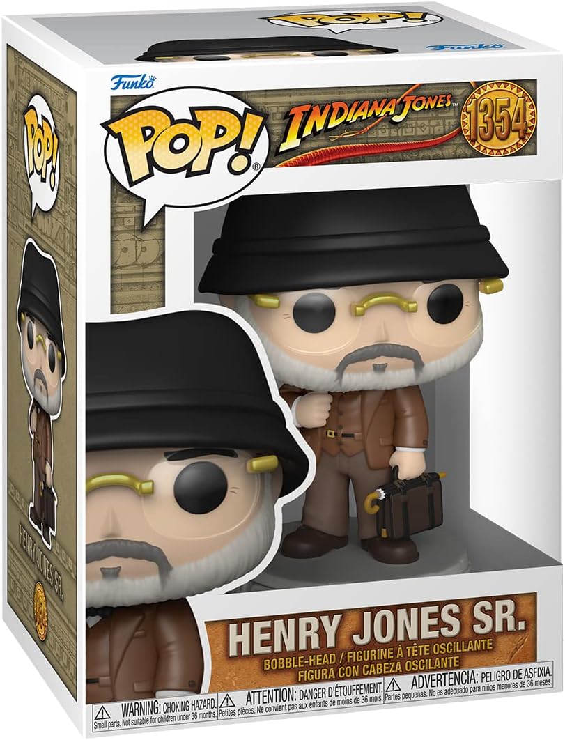 Funko Pop! Movies: Indiana Jones - Henry Jones Sr - Raiders of The Lost Ark - vinyl verzamelfiguur - cadeau-idee - officiële handelsgoederen - speelgoed voor kinderen en volwassenen - filmfans