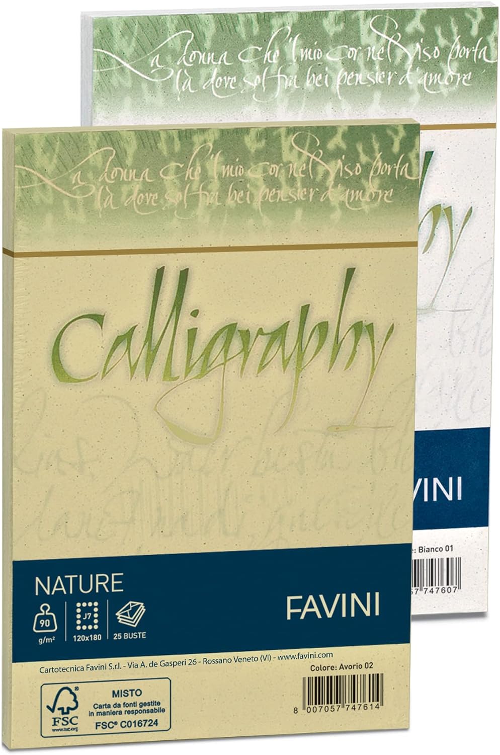 Favini Nature Calligraphy Envelope Olive Paper