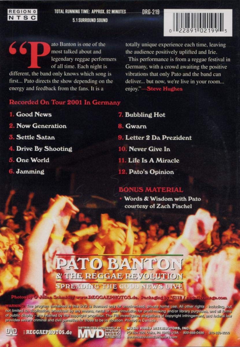 Banton, Pato & Reggae Revolution - Spreading The Good News Live