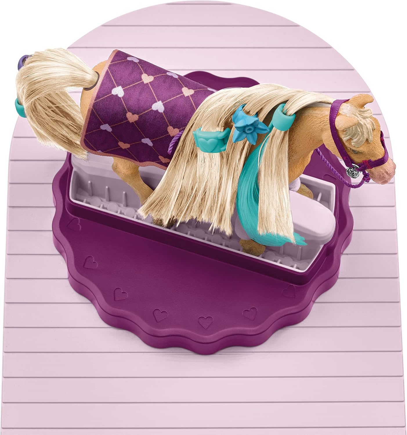 schleich Horse Club 42617 Sofia's Beauties Grooming Station Horse and Figurine - 54pc Horse Playset Grooming and Accessory Storage with Sofia Doll - Toys for Girls and Boys, Kids Ages 4+