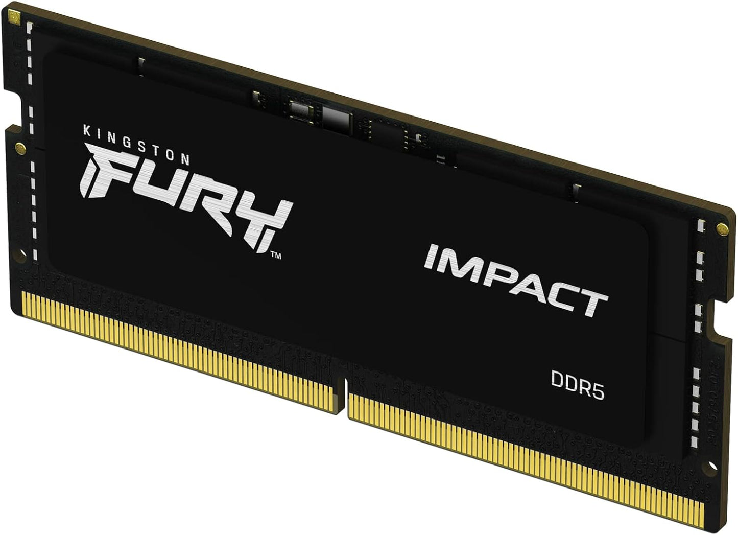 Kingston FURY Impact 32GB 4800MT/s DDR5 CL38 SODIMM Notebook Gaming Memory Single Module - KF548S38IB-32, Black