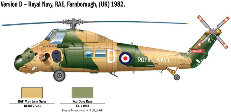 Italeri 510002720 Helicopter 1: 48 Wessex UH. 5