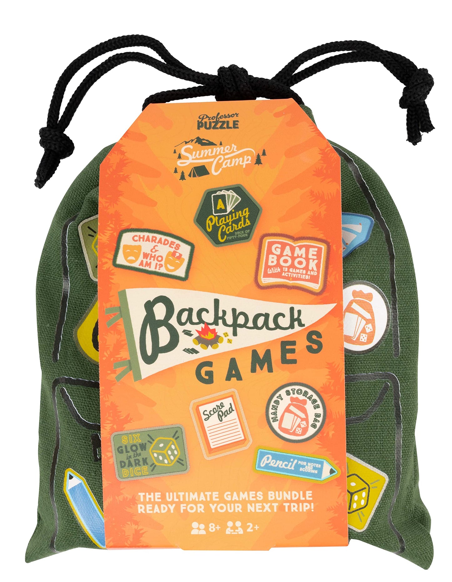 Professor Puzzle | Backpack Games | Board Game | Ages 8+ | 2+ Players