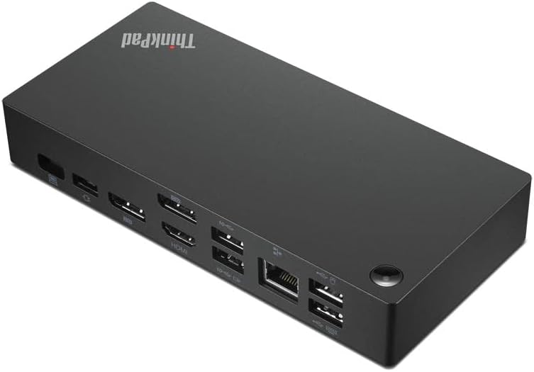 Lenovo 40AY0090IT notebook dock/port replicator Wired USB 3.2 Gen 1 (3.1 Gen 1) Type-C Black