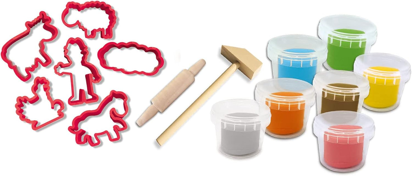 SES Creative- My First - Megaset de plastilina con Herramientas (14438