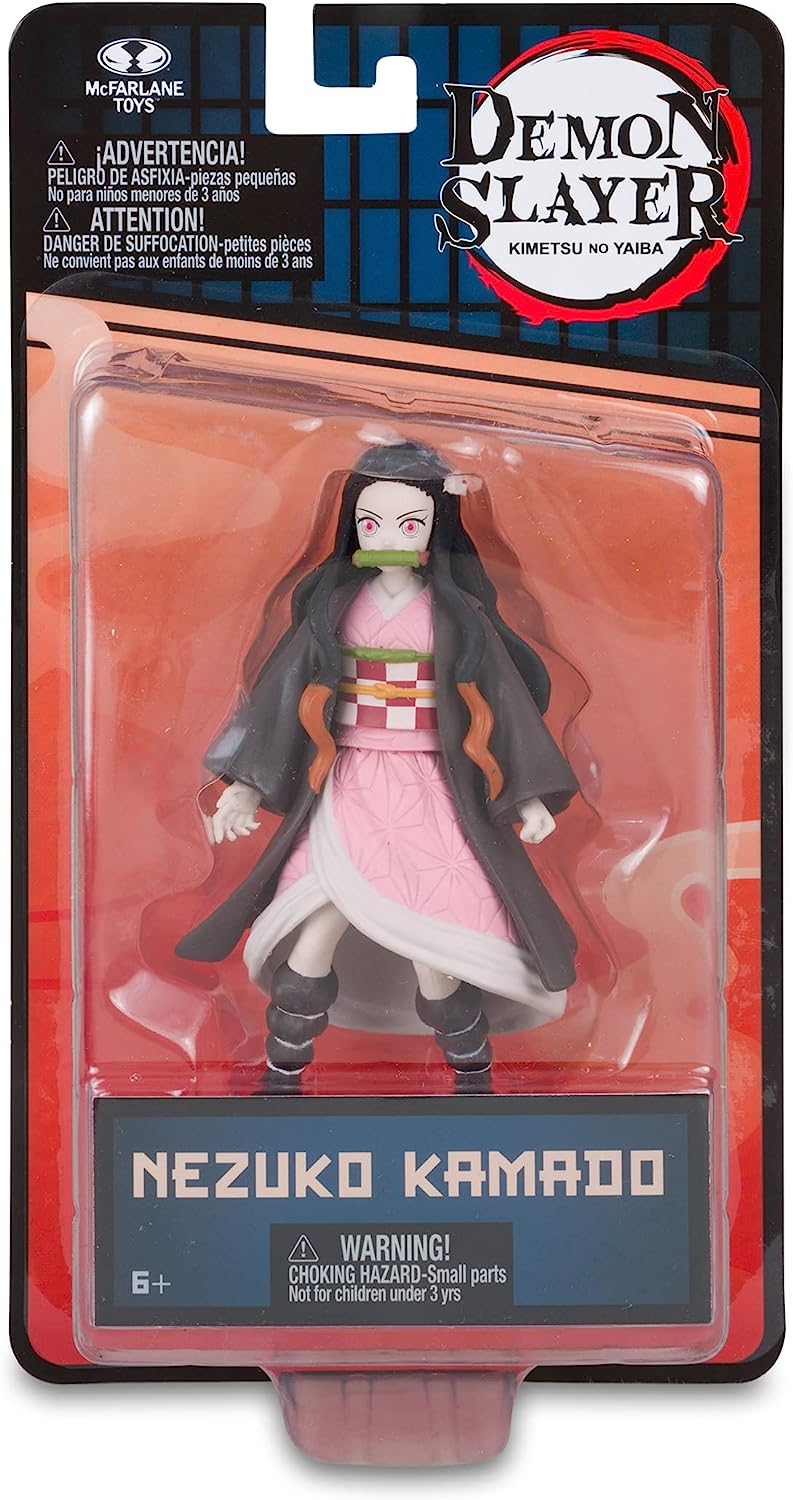 McFarlane Toys, Demon Slayer 5-inch Nezuko Kamado Action Figure, Netflix Demon Slayer Anime Series Toy - Ages 6+