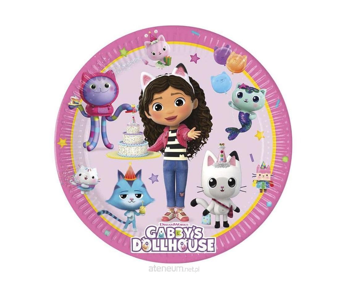 PROCOS Gabby´s Dollhouse Paper Party Plates (8pk - 9in / 23cms