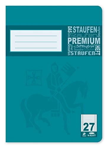 Premium Book A5 16Blatt Lin 28 Squared Double Margin Pack of 25