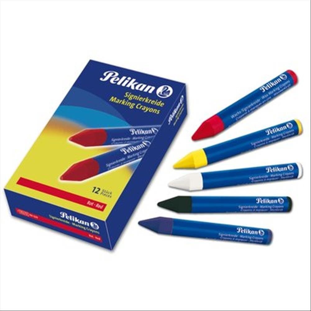 Pelikan Wax Marking Chalk 772/12, Plastic, White, 12 Stück (1er Pack