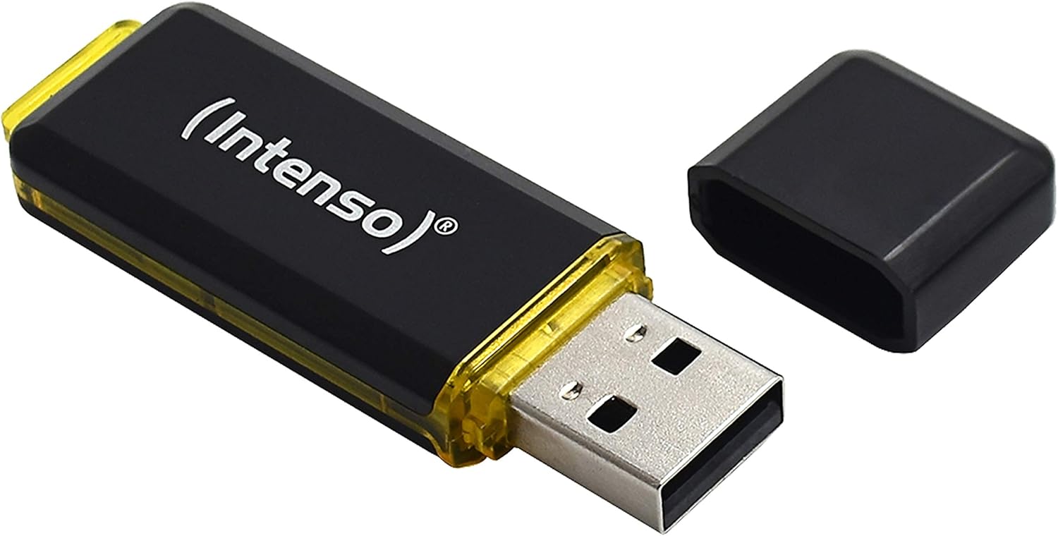Intenso High Speed Line - Flash Drive 256 GB - USB 3.1, Black/Yellow