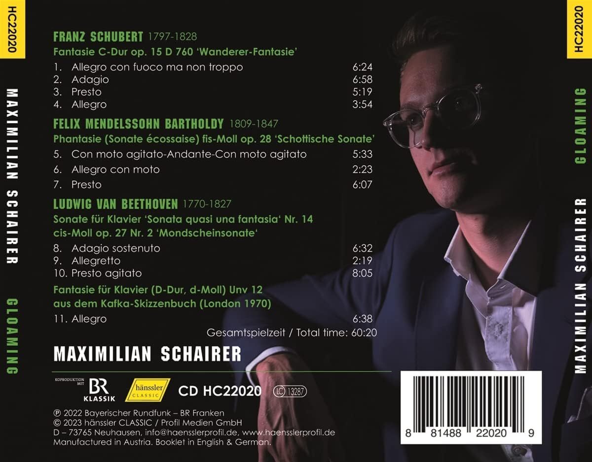 Maximilian Schairer: Gloaming: Fantasien Für Klavier