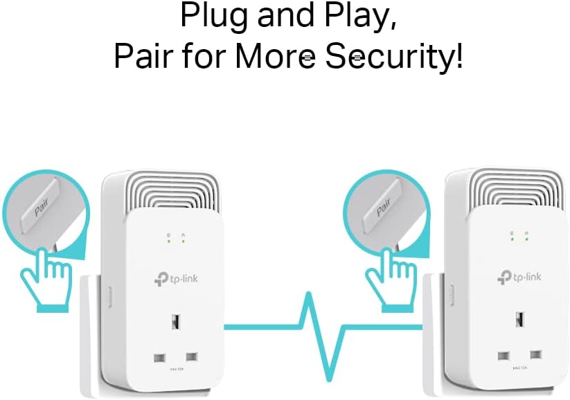 TP-Link Wired Passthrough Powerline Adapter Starter Kit, Advanced Protocol G.hn MIMO, Extra Power Socket, 2+2 Gigabit Ethernet Ports, No Configuration Required, Plug and Play, Pack of 2 (PG2400P KIT)
