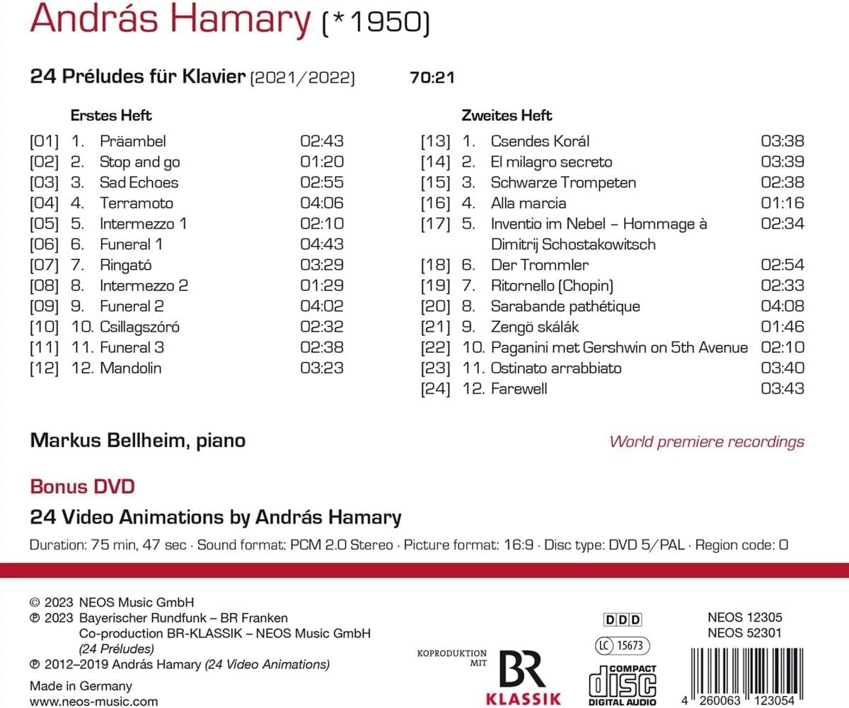 Andras Hamary 24 Preludes for Piano