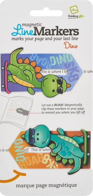 Linemarkers Dinosaur Bookmarks