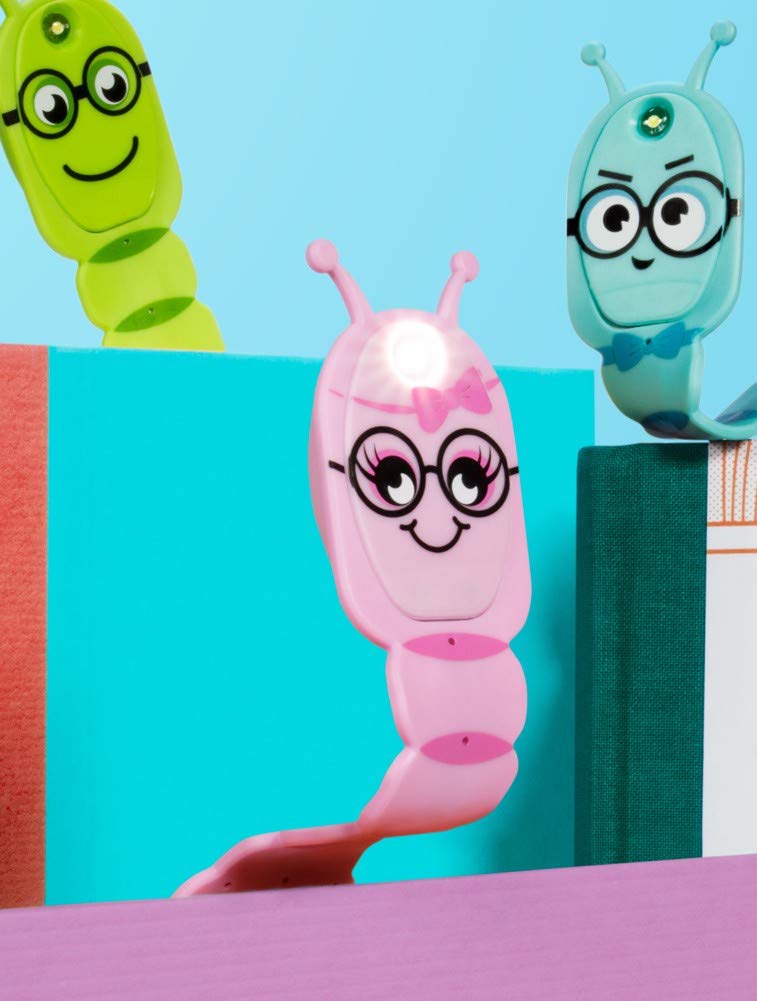 Flexilight Pals Leselicht (Bookworm) | pink | 2 in 1 Leselampe & Lesezeichen | LED Leselicht | Geschenk für Leser, Buchliebhaber | Deutsche Ausgabe: Superleicht und voll flexibel