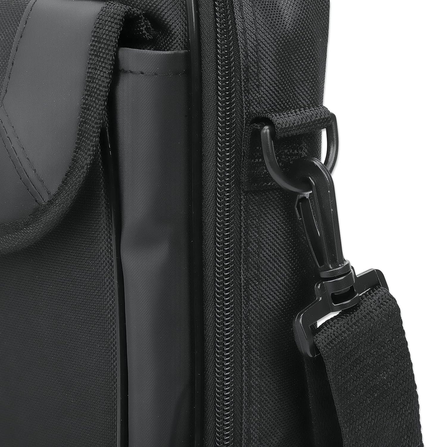 Manhattan Laptop Shoulder Bag Carrying Case – Slim Briefcase Style, Clamshell Opening, Padded Compartments–3 Yr Mfg Warranty