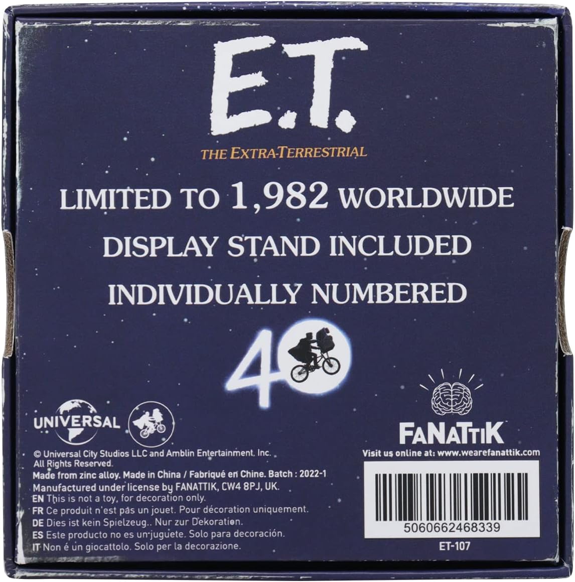 E.T. 40th Anniversary Limited Edition Metal Collectible Medallion