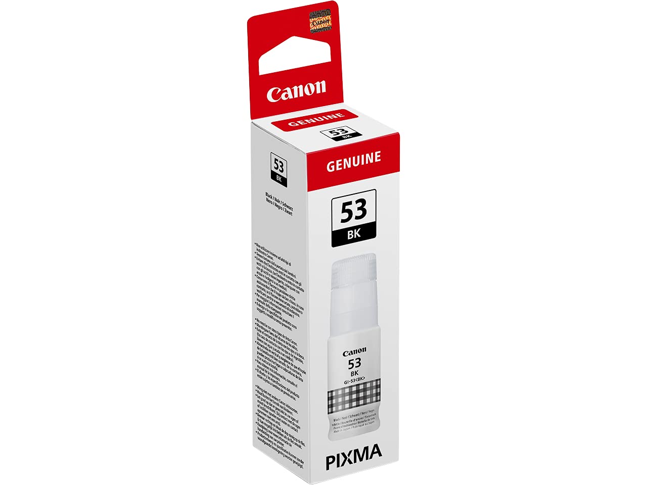 Canon GI-53 BK EUR Black Ink Bottle,60ml