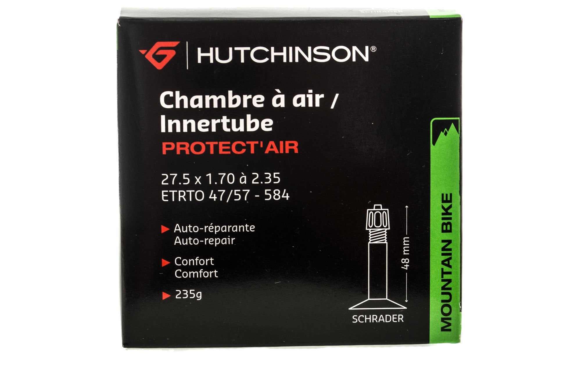 Hutchinson Protect'Air MTB Tube (27.5 x 1.70 - 2.35, 48mm Schrader)