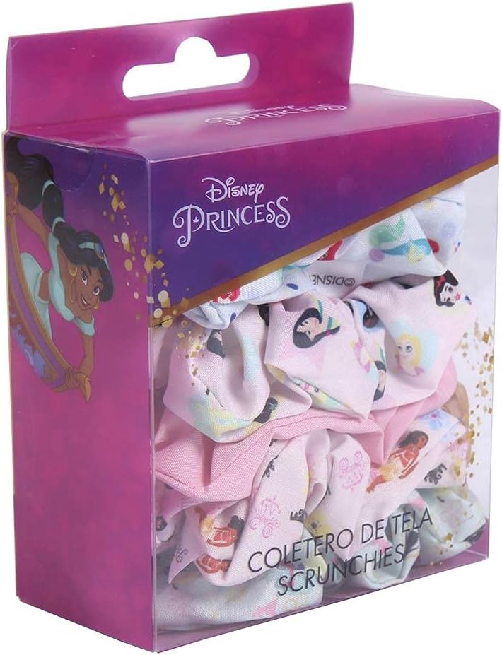 Cerda - Hair Accessories Scrunchies 5 Pieces - Disney Princess (2500001913)