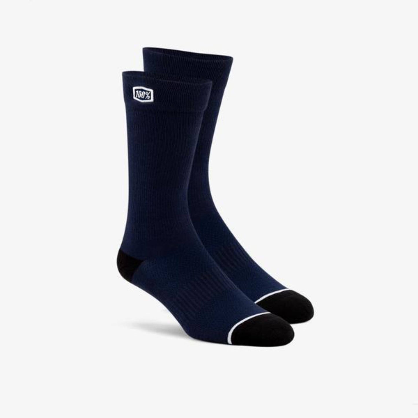 100% Solid Casual Socks Navy S/M