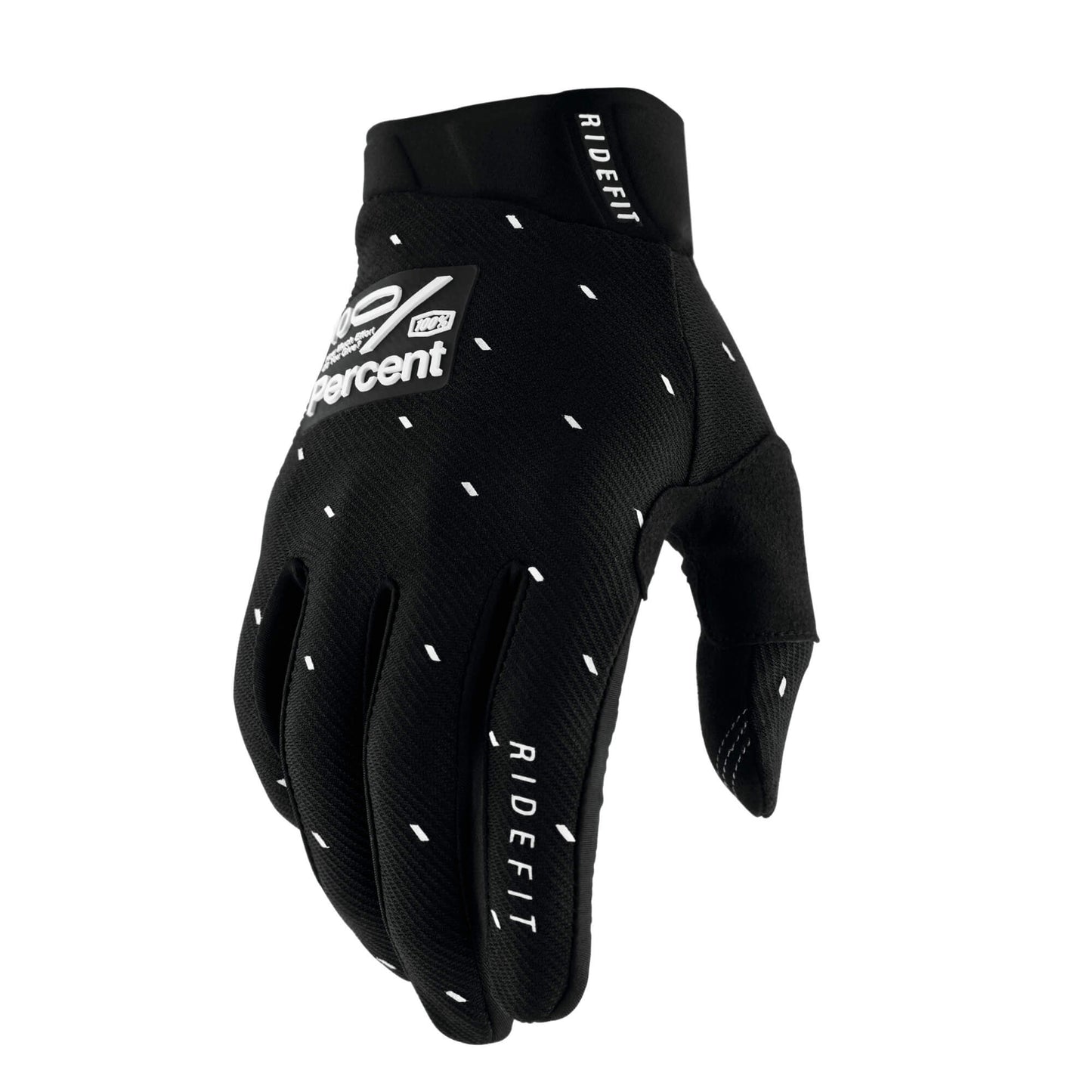 100% Ridefit Slasher Black Gloves