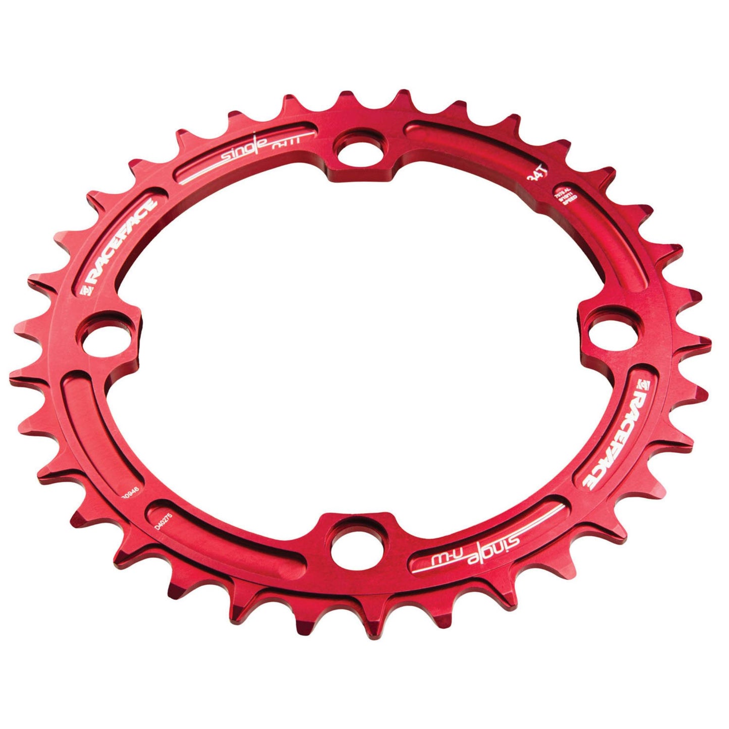 Race Face Narrow/Wide Single Chainring Red 104x32T