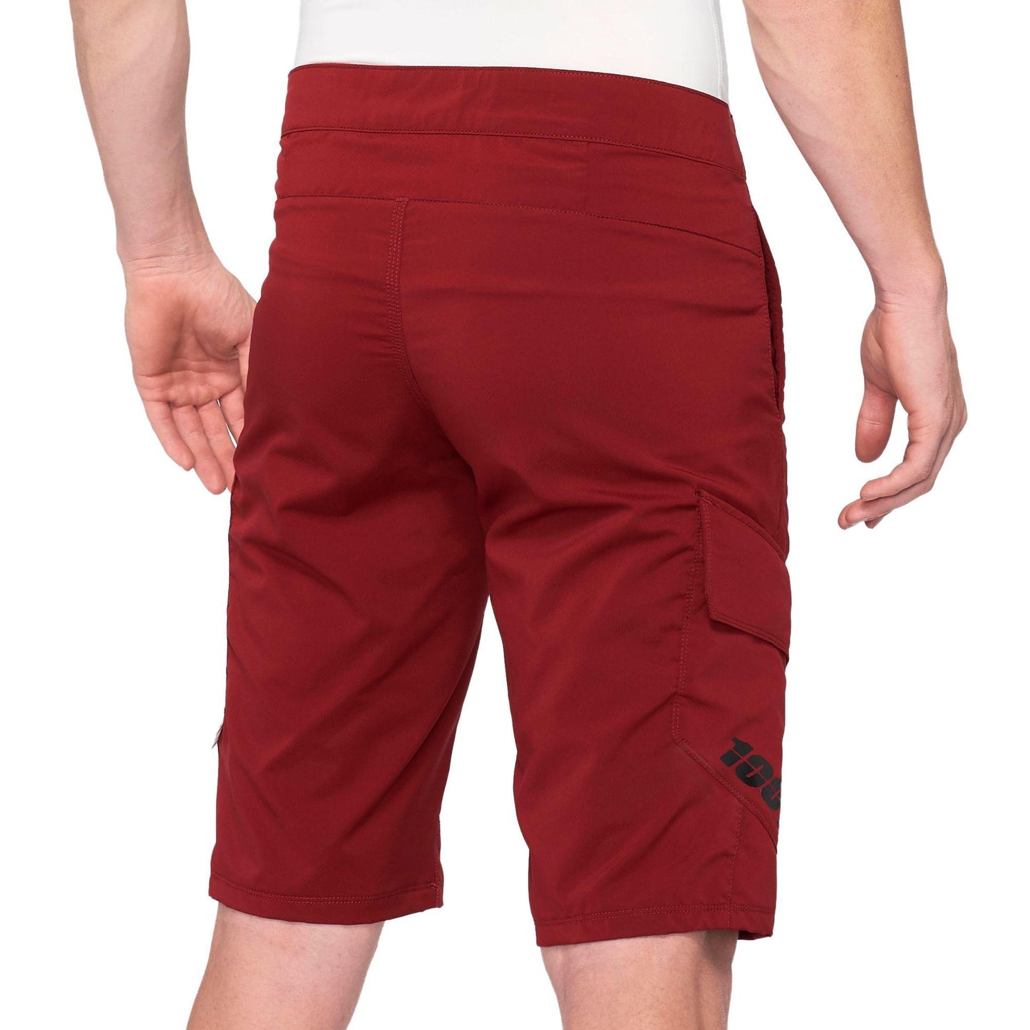 1 Unisex 100% X Board Shorts, Brick-Dark Red, M Cycling