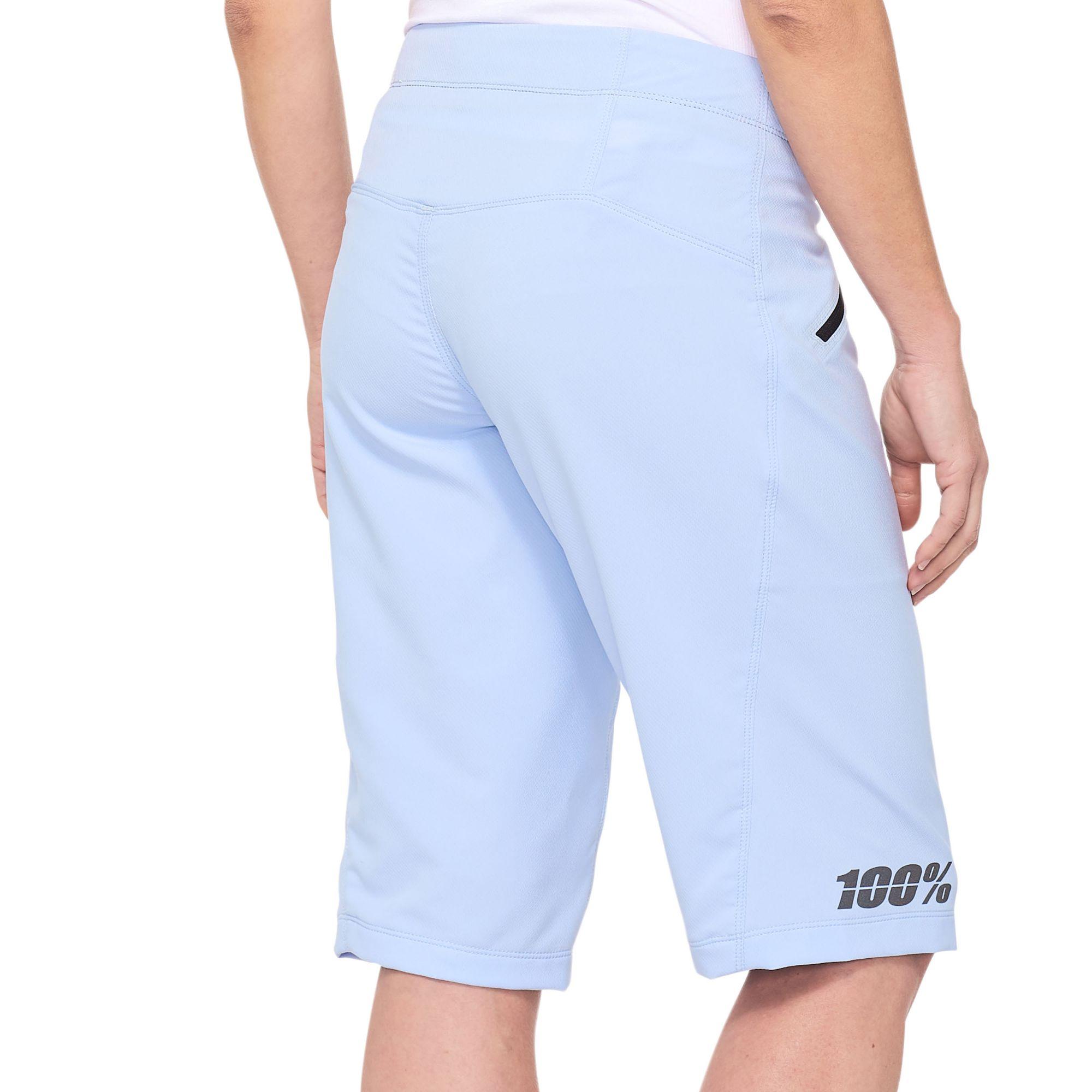 100% Ridecamp Women's Shorts Powder Blue XL