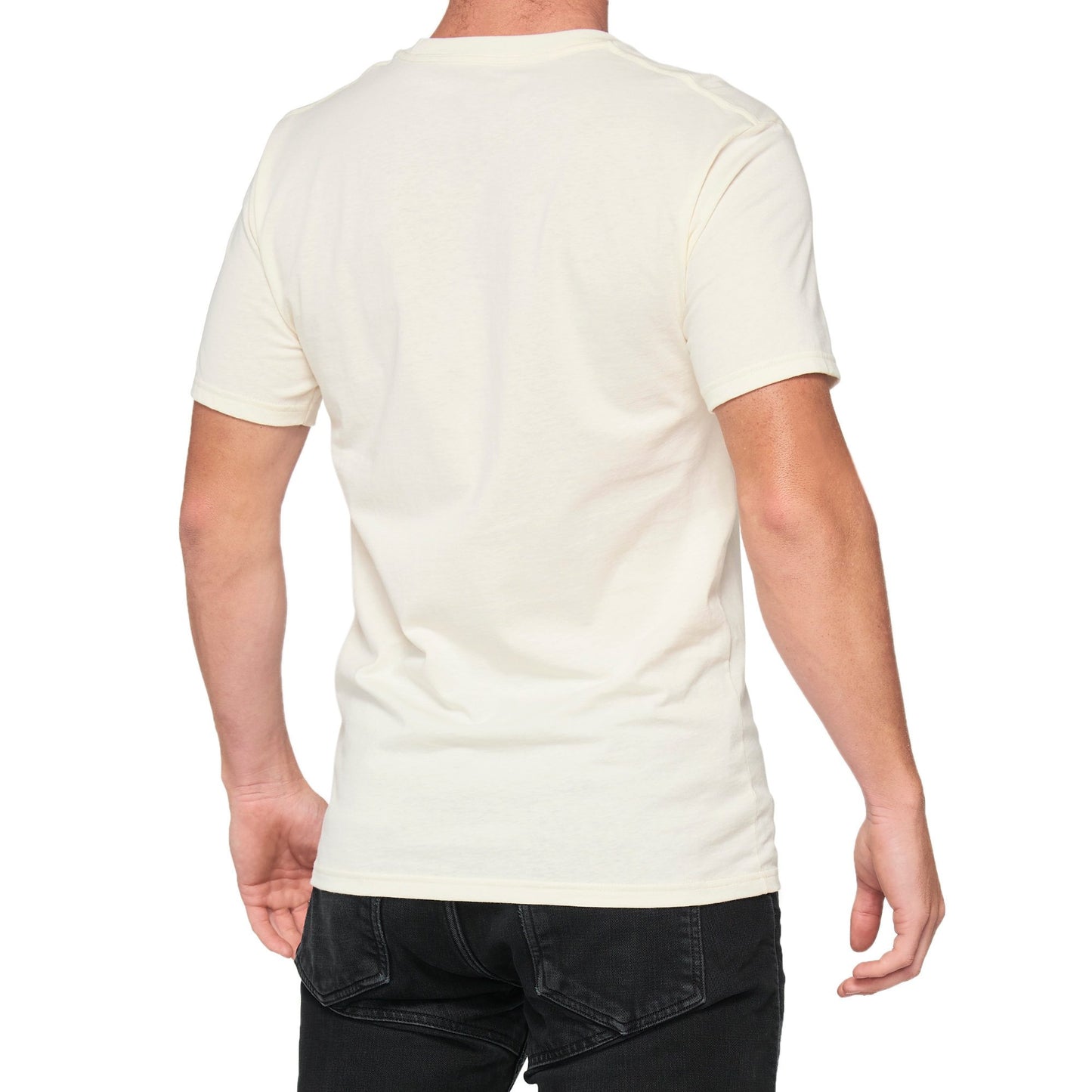 100% Essential T-Shirt Chalk/Orange LG