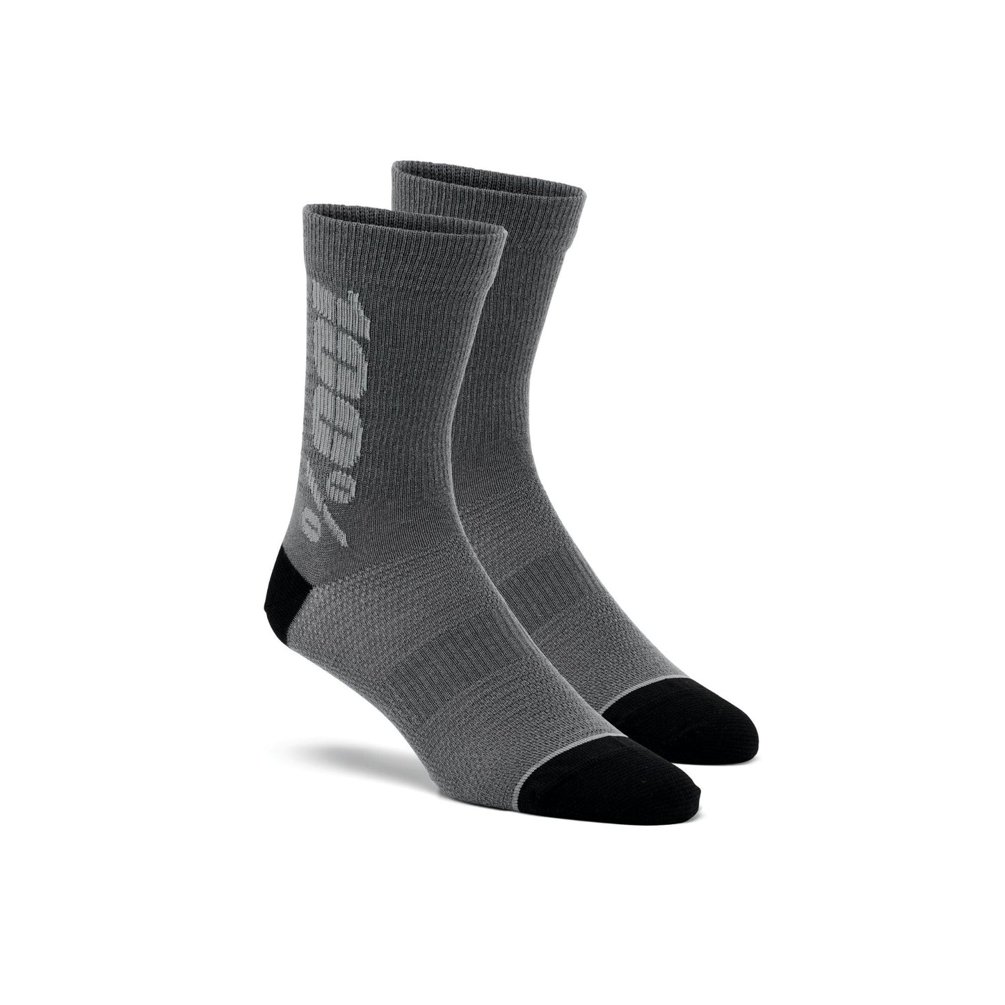 100% Rythym Merino Socks Charcoal/Grey