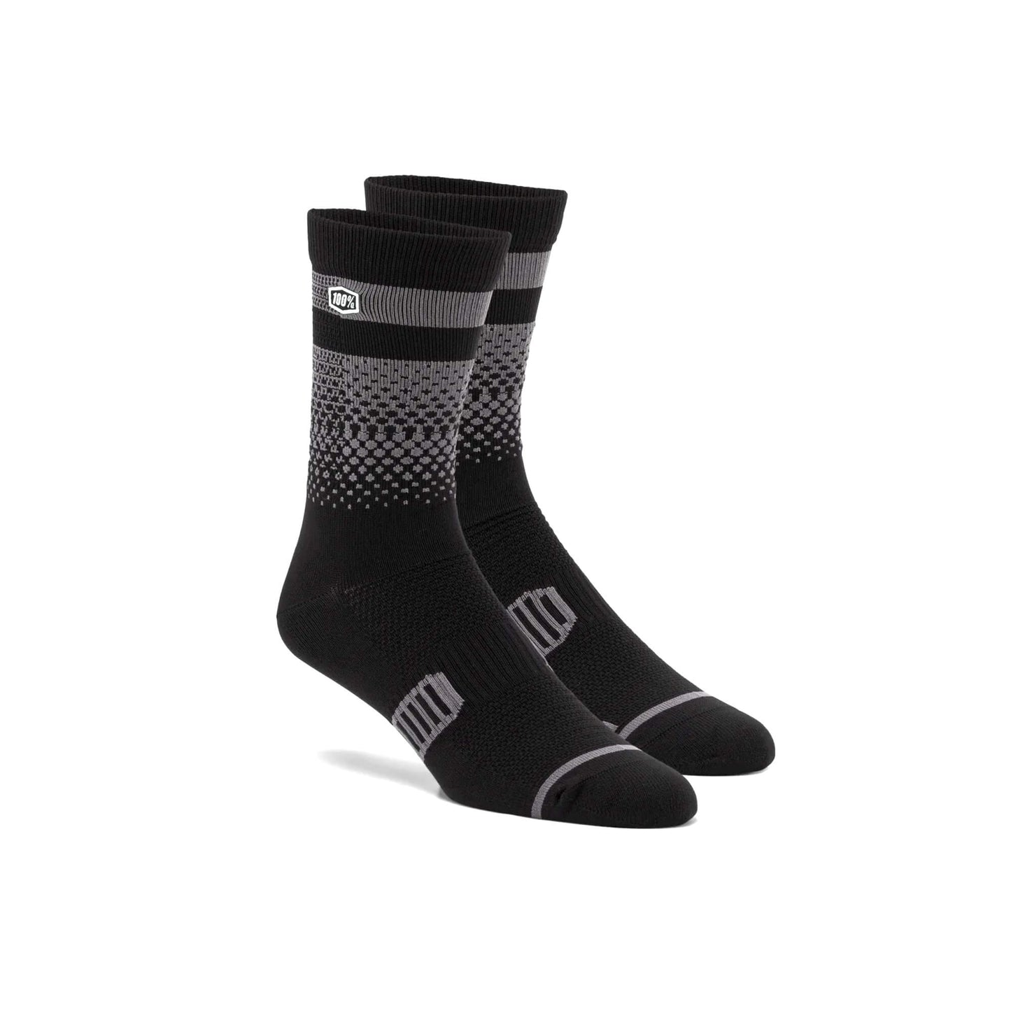 100% Advocate Performance Socks Black / Charcoal L/XL