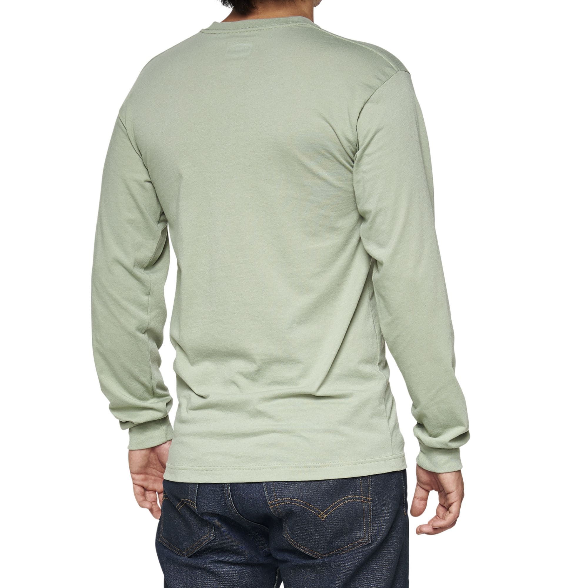100% BILTO Long Sleeve Tee Slate Green - S