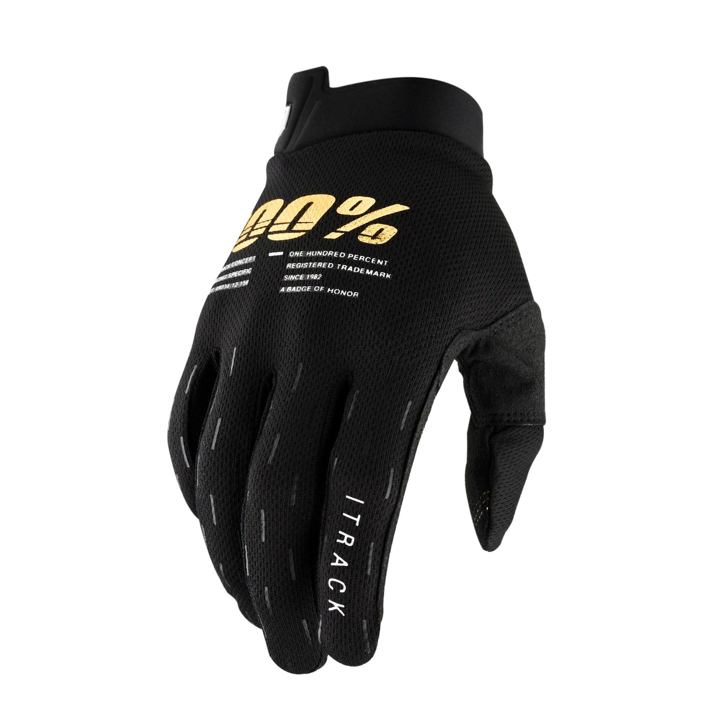 100% GUANTES ITRACK Gloves XL Gloves, Adults Unisex, Black (Black