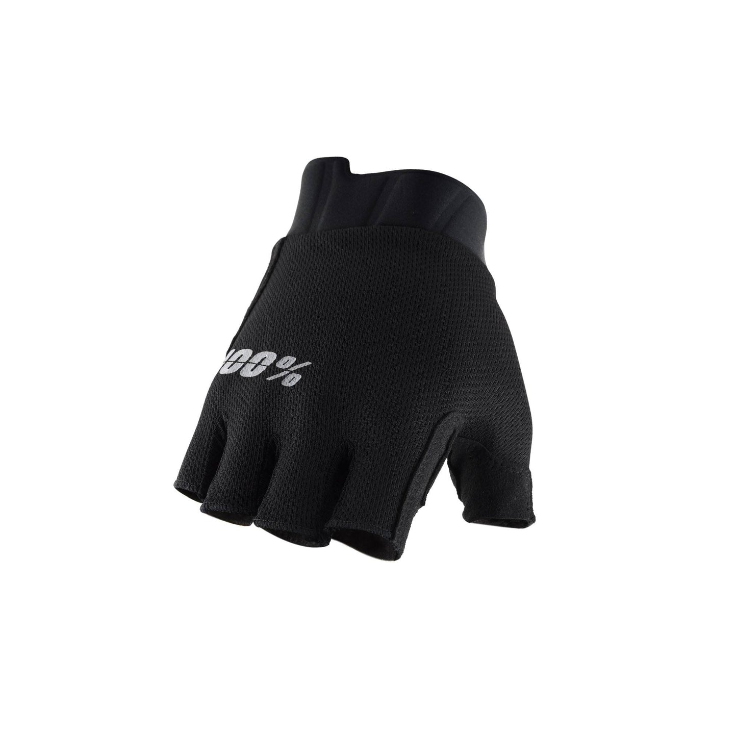 100% EXCEEDA Fingerless Road Cycling Gloves - Biking Short Finger Gloves w/Shock Absorbing Gel