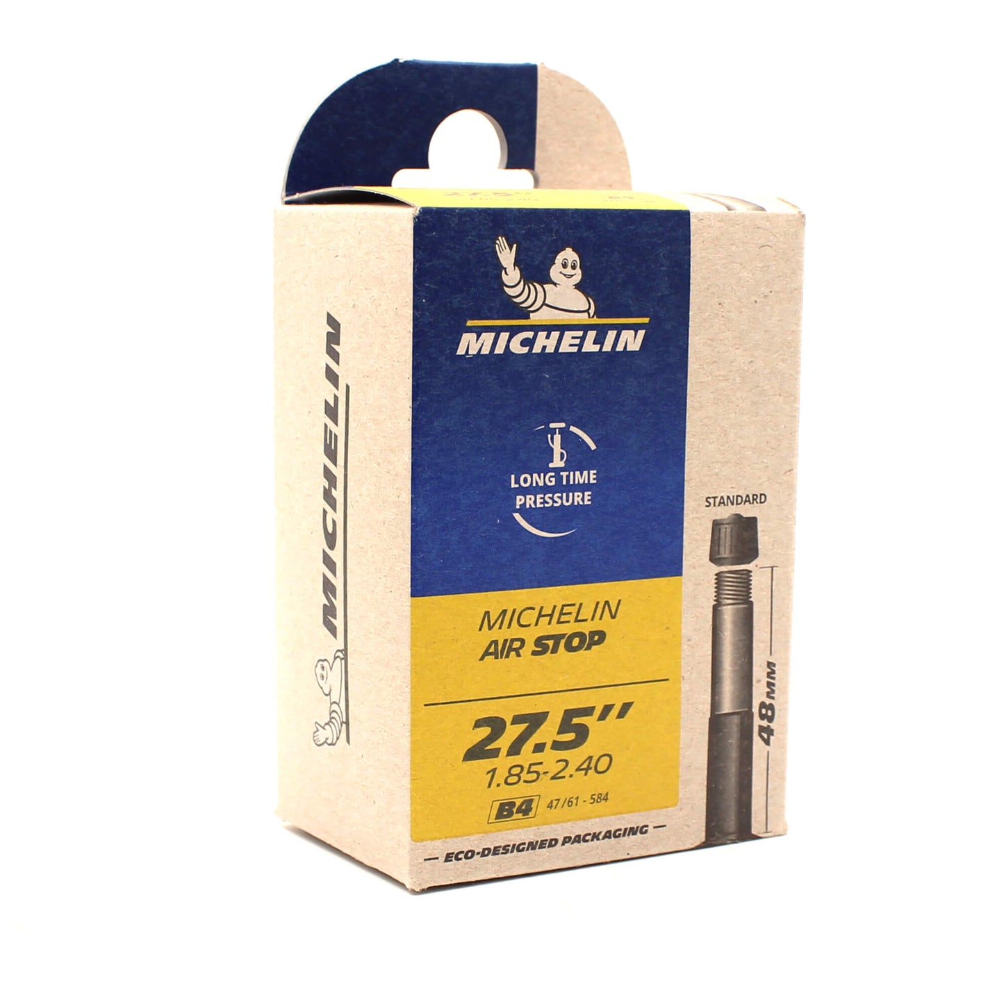 Michelin Airstop MTB Inner Tube 27.5" x 1.3-1.8" (PRESTA 48mm)